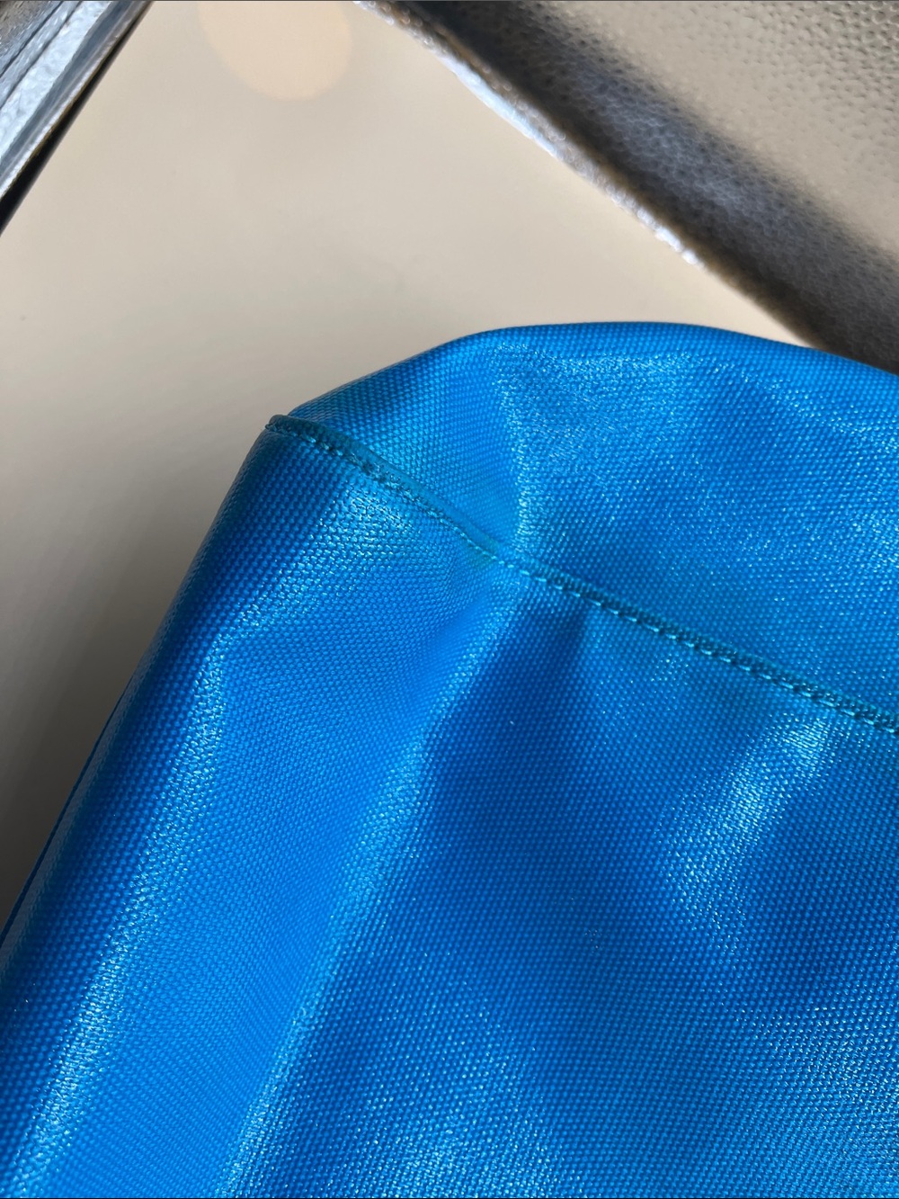 kate spade Turquoise Blue Tote with Tan Straps - Picture 4 of 10